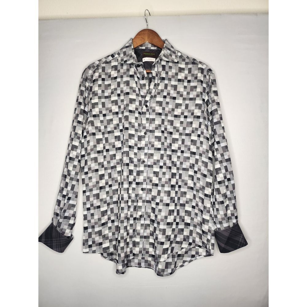 Thomas Dean Performance Cotton‎ Button-Front Long… - image 5